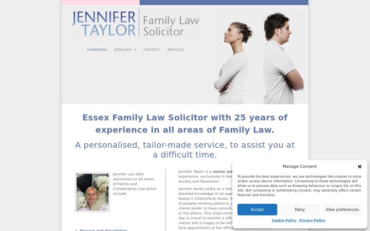 Screenshot of jtfamilylaw.co.uk