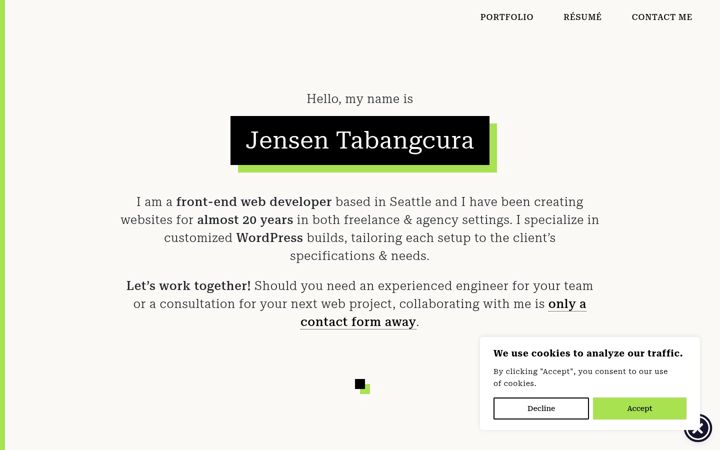 Screenshot of jtfrontend.com