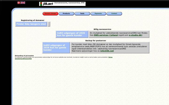 Screenshot of jth.net