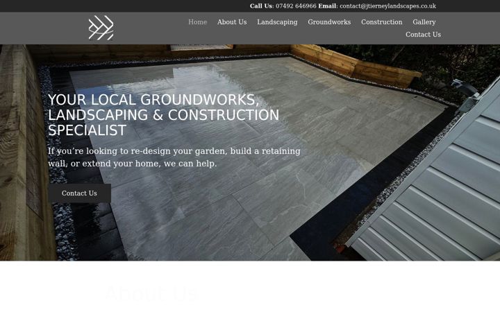 Screenshot of jtierneylandscapes.co.uk
