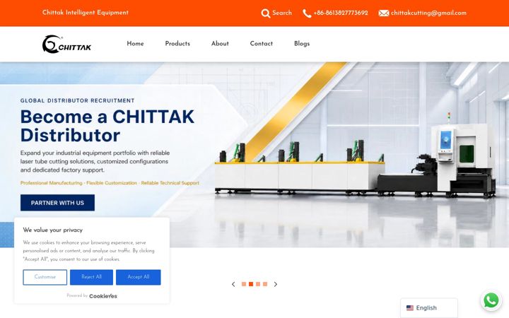 Screenshot of jtklaser.com