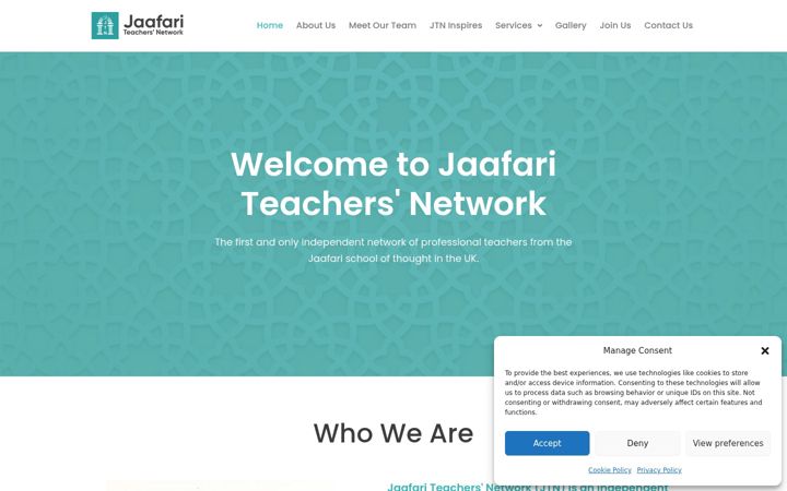 Screenshot of jtnetwork.org