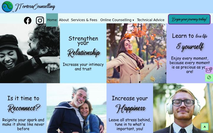 Screenshot of jtortosacounselling.com