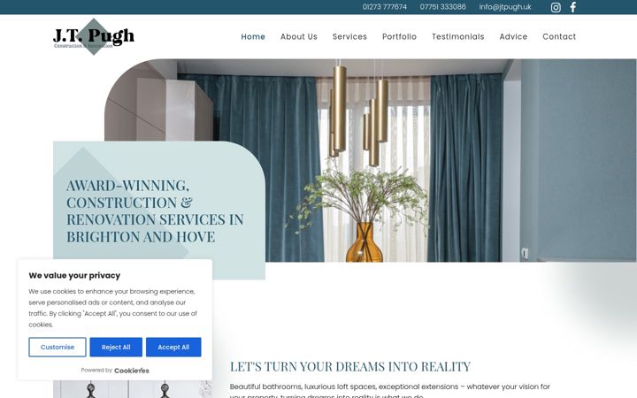 Screenshot of jtpugh.uk
