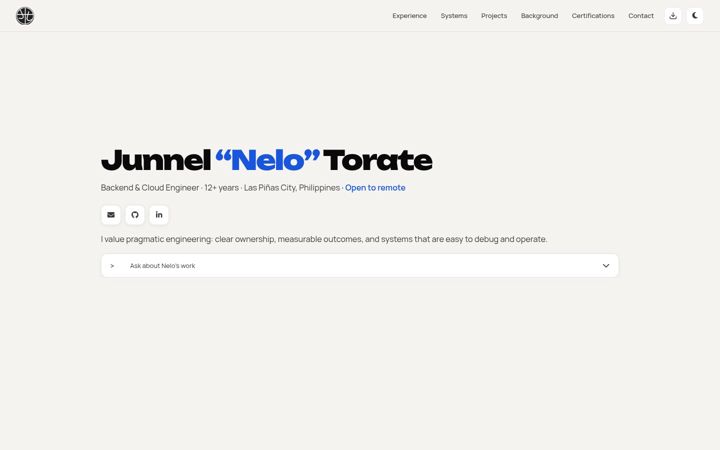 Screenshot of jttorate.com
