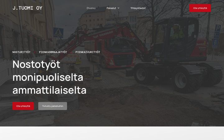 Skærmbillede af jtuomi.fi