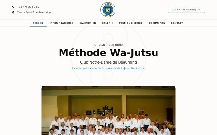 Screenshot of ju-jutsu-beauraing.be