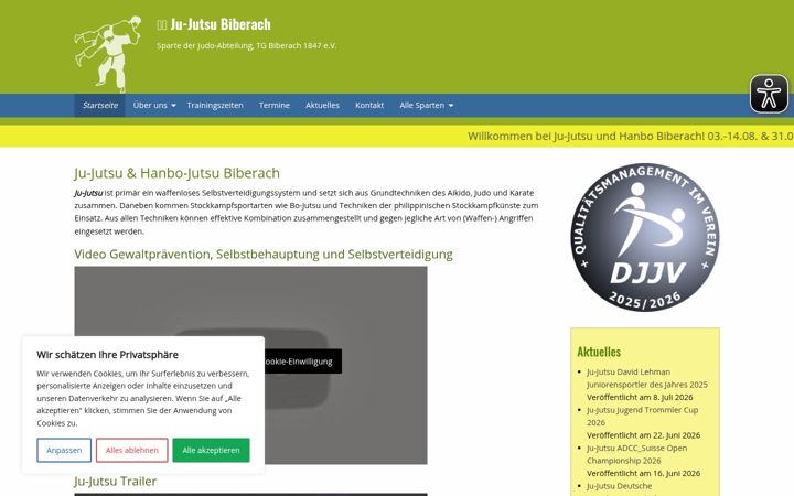Screenshot of ju-jutsu-biberach.de