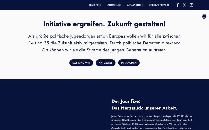 Kuvakaappaus sivustosta ju-mannheim.de