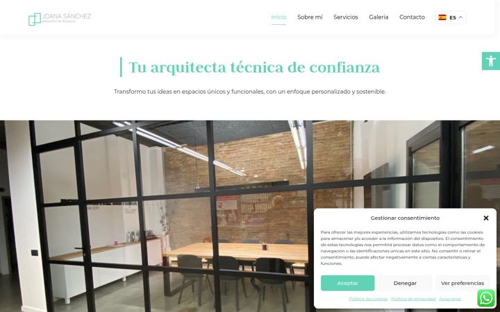 Screenshot of juanasanchezarquitectatecnica.com