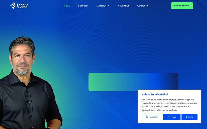 Screenshot of juancasuarez.com
