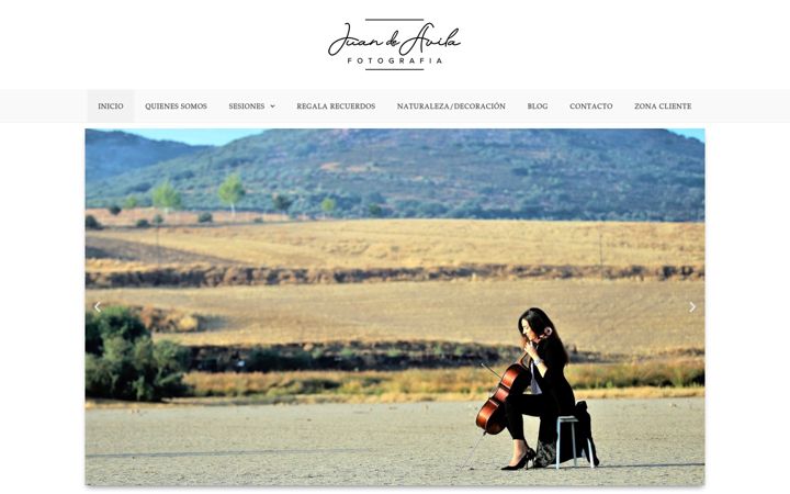 Zrzut ekranu juandeavilafoto.com