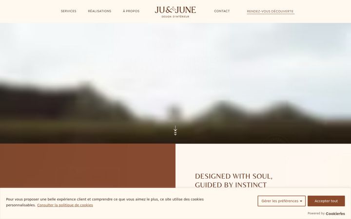 Screenshot of juandjune.com