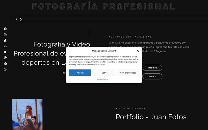 Screenshot of juanfotos.com