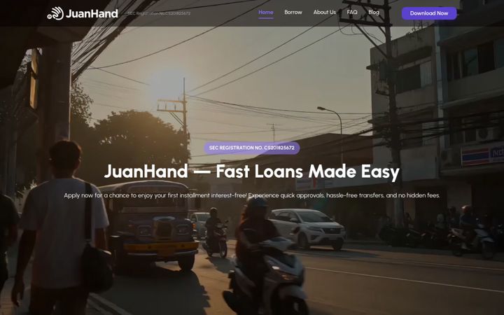 Snimka zaslona za juanhand.com