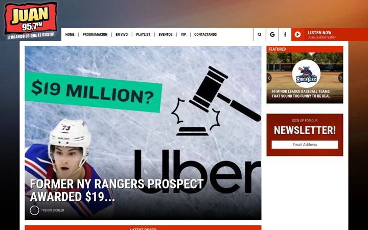 Screenshot of juanhudsonvalley.com