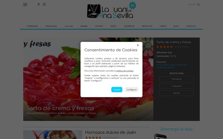 Screenshot of juanideanasevilla.com