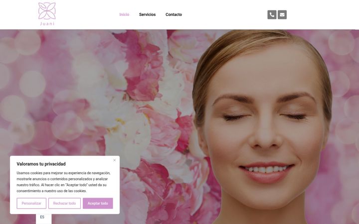 Screenshot of juaniesteticanatural.com