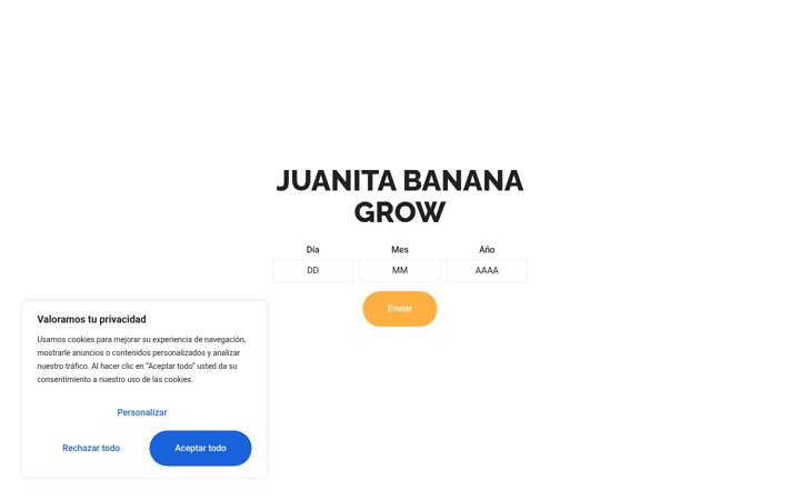 Screenshot of juanitabananagrow.com