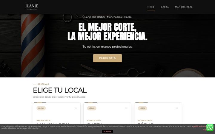 Screenshot of juanjethebarber.com