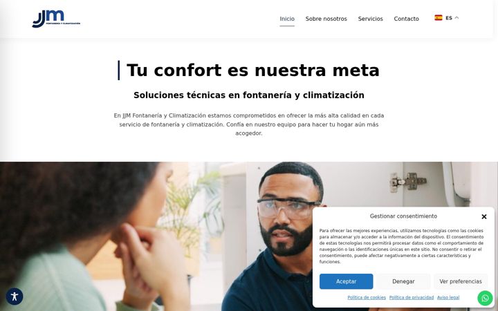 Screenshot of juanjosefontaneriayclimatizacion.com