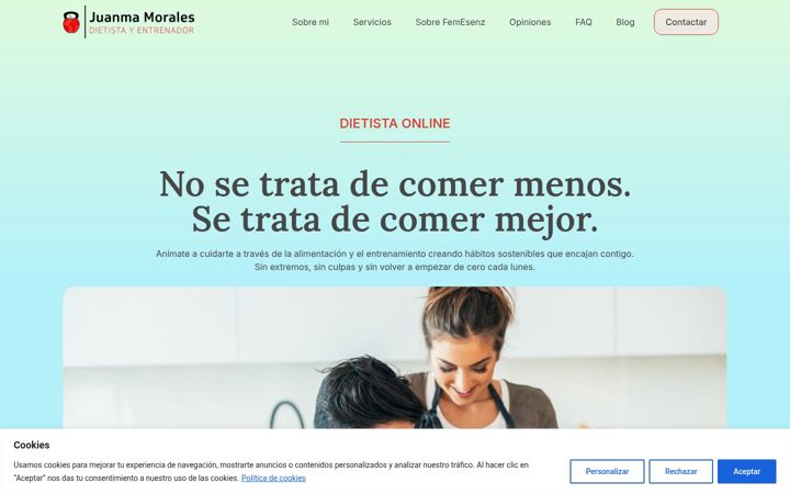Screenshot of juanmadietista.com