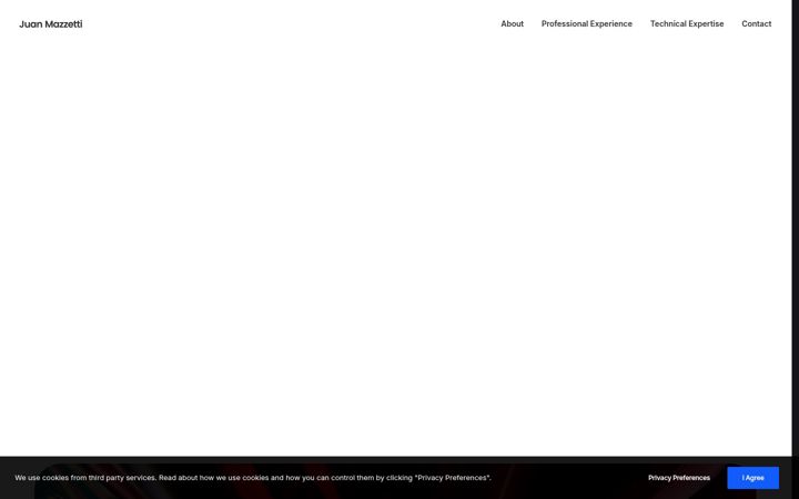 Screenshot of juanmazzetti.com