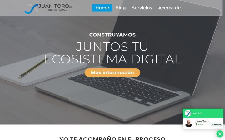 Screenshot of juantoro.co
