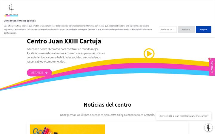 Screenshot of juanxxiiicartuja.com