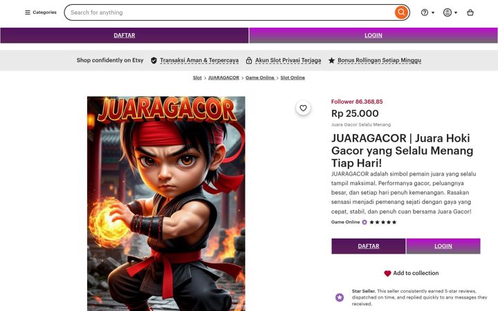 Screenshot of juaragacor.org