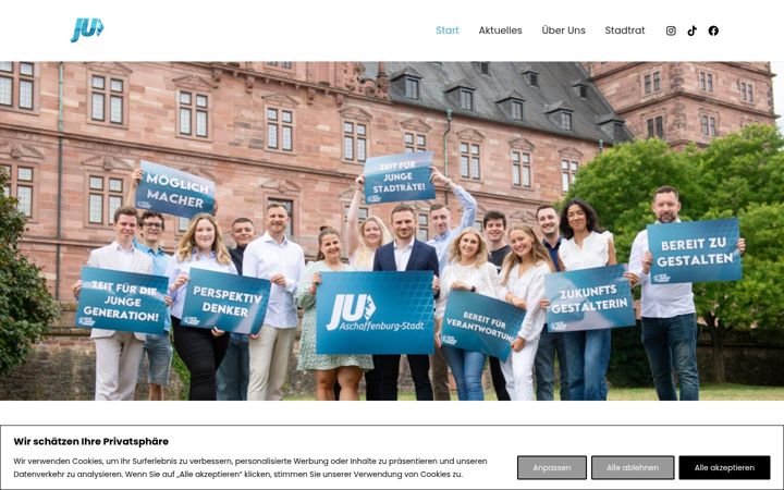 Screenshot of juaschaffenburg.de
