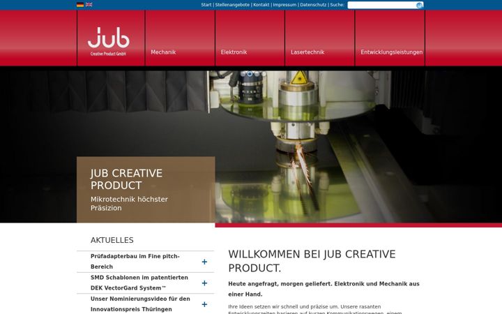 Screenshot of jub-cp.de