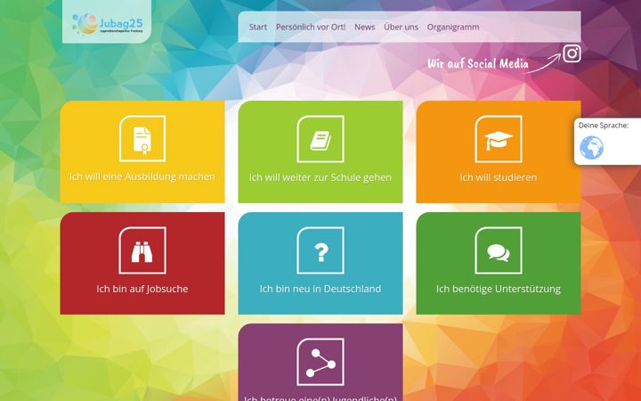 Screenshot of jubag25-freiburg.de