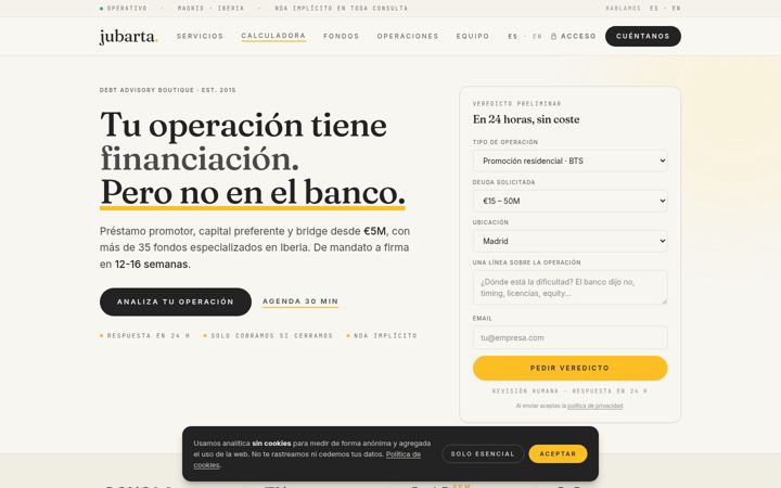 Screenshot of jubarta.com