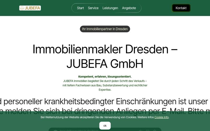 Screenshot of jubefa.com