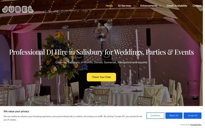 Screenshot of jubel.co.uk