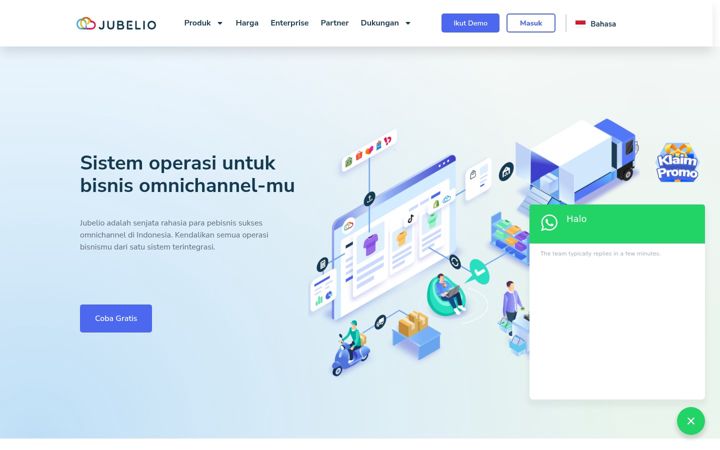 Screenshot of jubelio.com