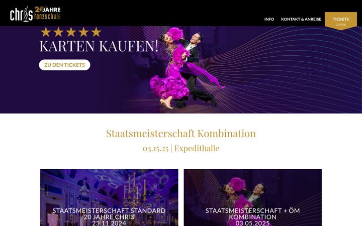 Screenshot of jubilaeumsball.at