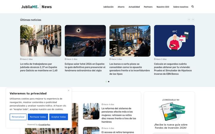 Screenshot of jubilamenews.com