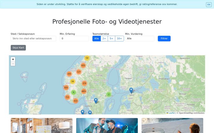 Screenshot von jubilee.no