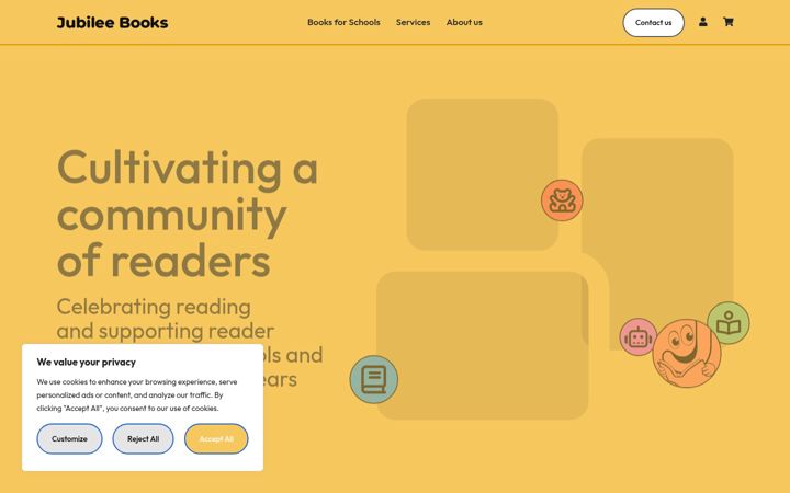 Screenshot of jubileebooks.co.uk