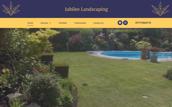 Screenshot of jubileelandscaping.co.uk