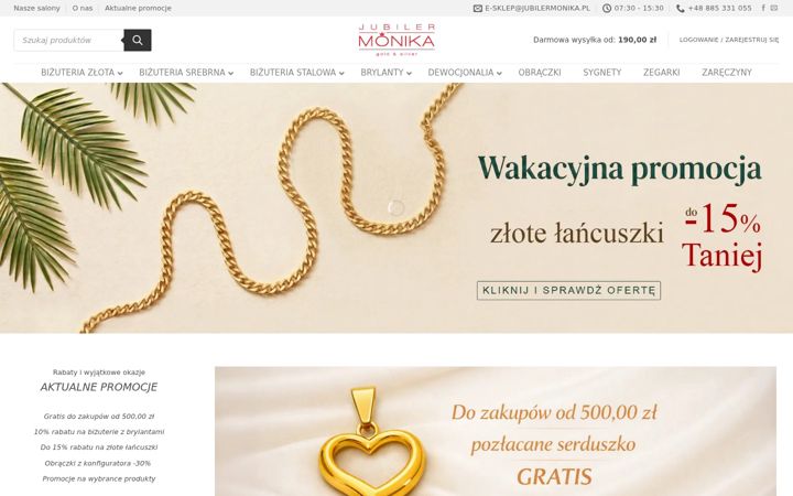 Screenshot of jubilermonika.pl