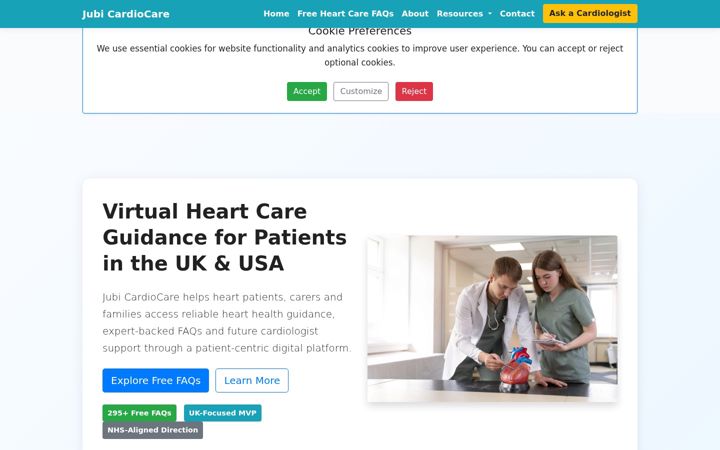 Screenshot of jubimobilehealth.com