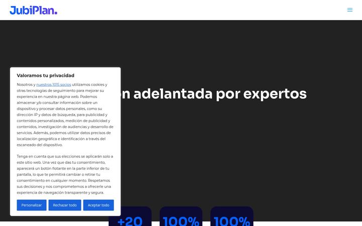 Screenshot of jubiplan.com