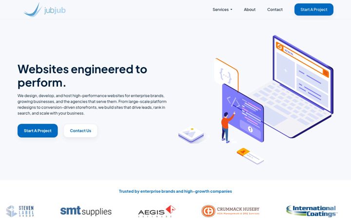 Screenshot of jubjub.com