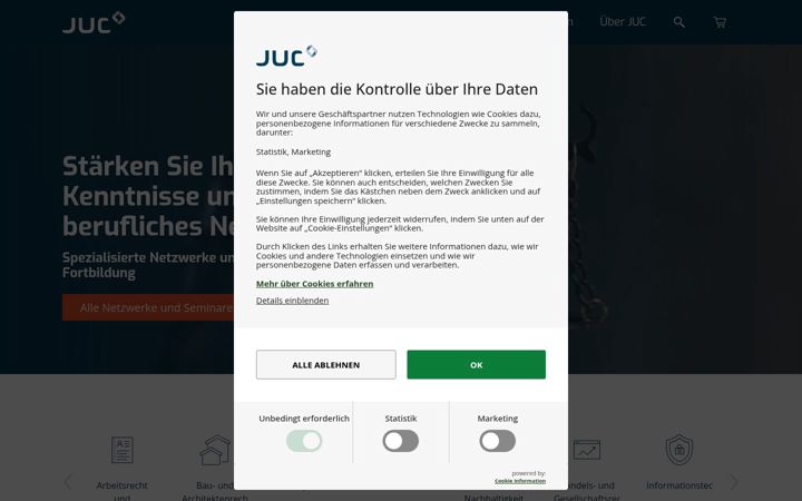 Screenshot of juc.de