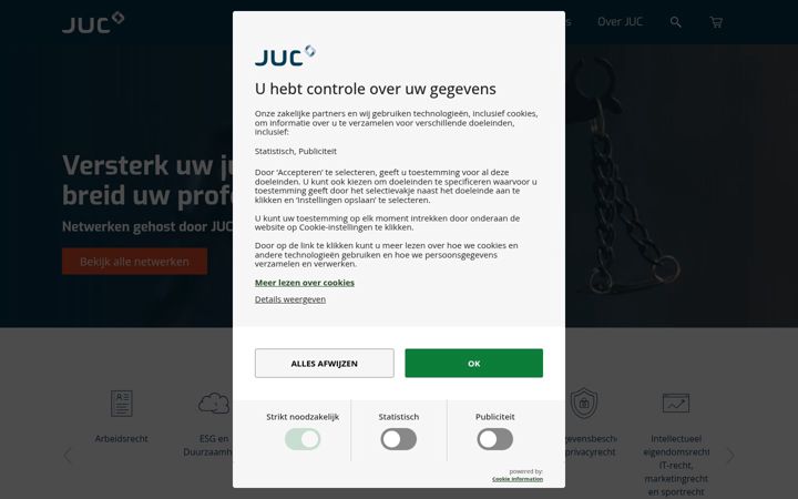 Screenshot of juc.nl
