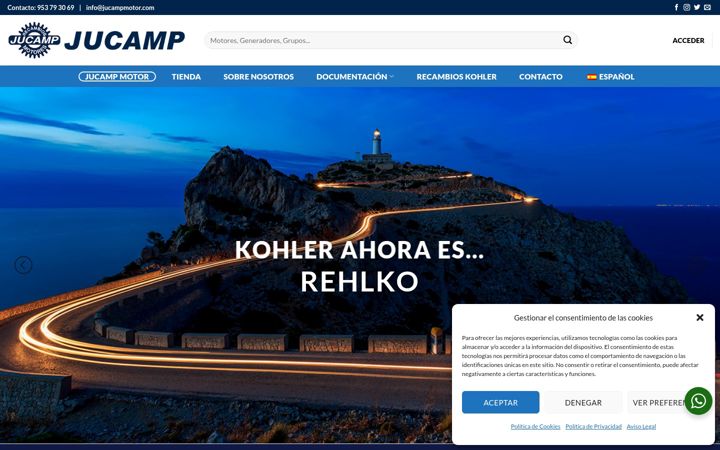 Screenshot of jucampmotor.com