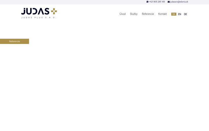 Screenshot of judas.sk